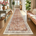 Yamaziot 2x12 Washable Hallway Runner Rug Non Slip Floral Carpet by Yamaziot
