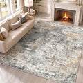 Washable Area Rug 5x7, Non Slip Rug by ROOMISLAND