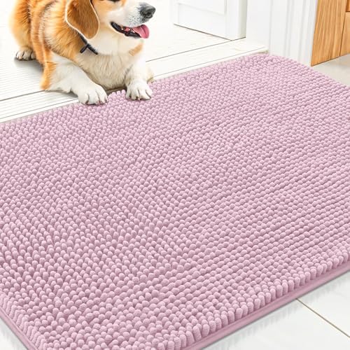 Smiry Dog Door Mat for Muddy Paws 30x20, Absorbs Moisture and Dirt Doormat by Smiry