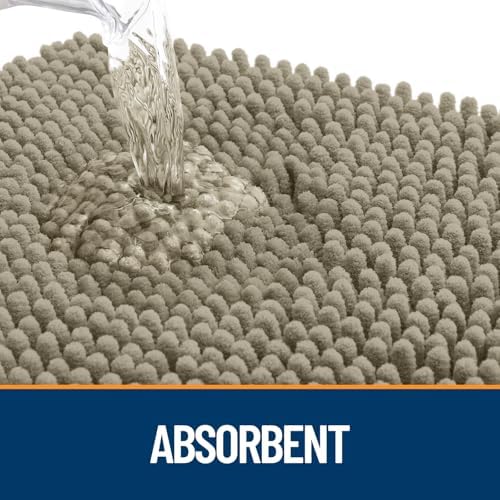 OLANLY Dog Door Mat for Muddy Paws 47x17, Super Absorbent Chenille Mud Mat - Image 3