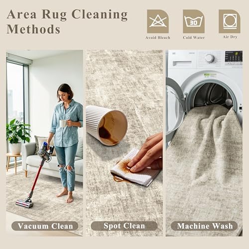 3x6 Washable Wide Runner Rug – Non-Slip Floor Carpet Runner - Image 4
