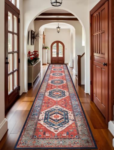SERISSA 2'6"x16' Washable Non Slip Boho Runner Rug by SERISSAHomeDecorCollection