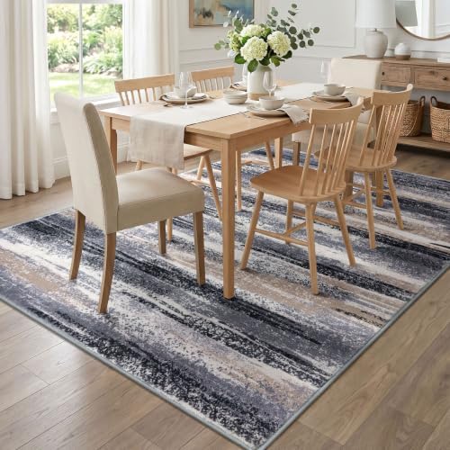 Lansny Modern Abstract 5x7 Area Rugs - Image 3