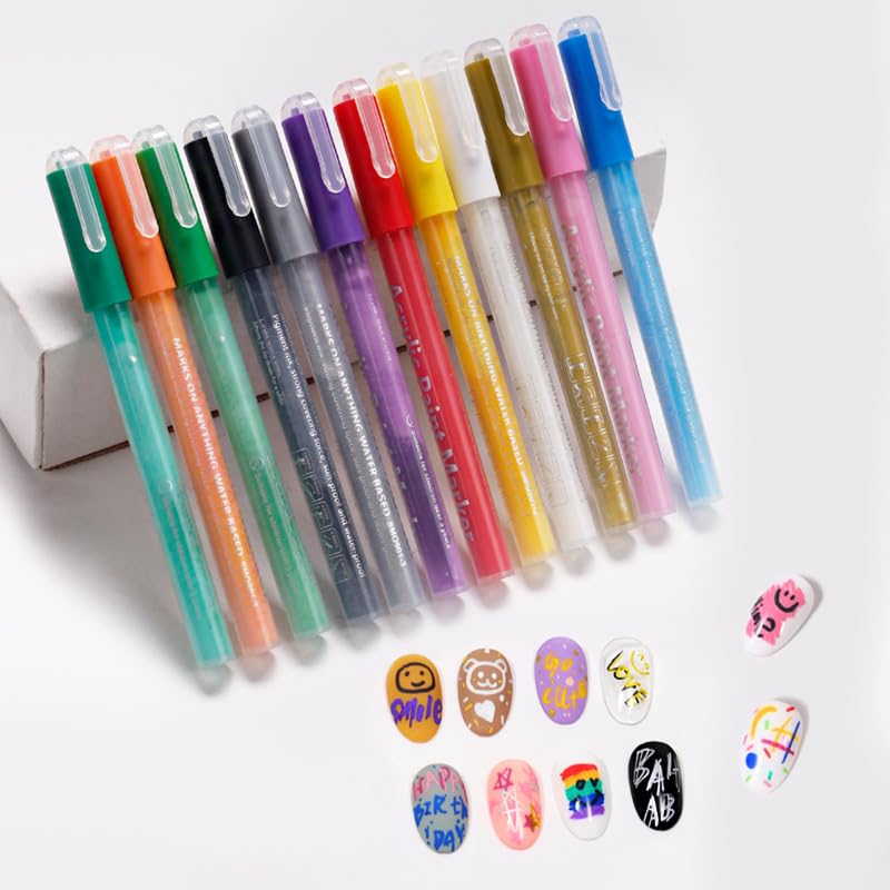 Nail Polish Pen, 1 PCS Nail Art Pen, Nail Pencil, DIY Drawing Painting Pen, for Nails DIY (Dark Green)