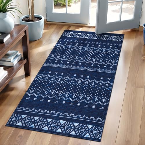 SERISSA 2x4 Washable Non-Slip Boho Runner Rug by SERISSAHomeDecorCollection