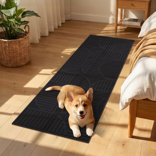 Findosom Hallway Runner Rug 2x8, Geometric High-Low Textured Runner - Image 5