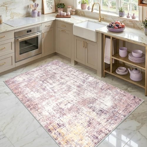 Abstract Area Rug 3x5 Ft Washable Rugs - Image 6