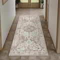 2x5 Brown Neutral Runner Rug by WondRg