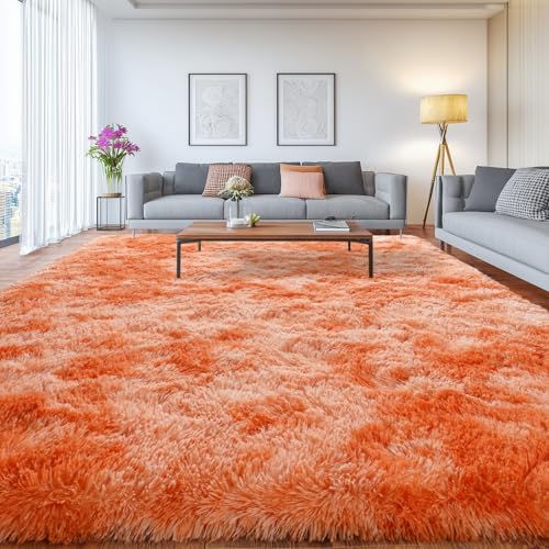 Fluffy Living Room Area Rug Soft Shaggy Carpets Anti-Slip Fuzzy Rugs 9x12ft by Isdook