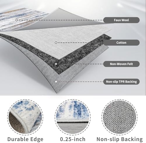 3x16 Washable Hallway Runner Rug: Extra Long Runners - Image 4