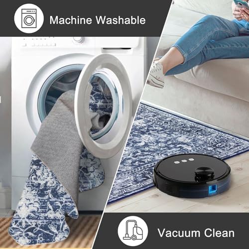 KILOCOCO Hallway Runner 2.6x8 Washable Runner Non-Slip Kitchen Rug - Image 6