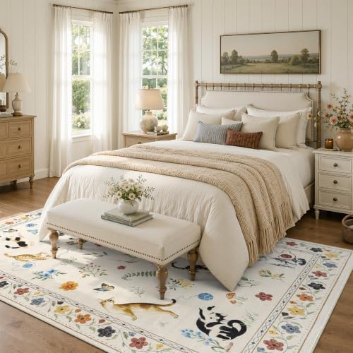 DCX Washable 8x10 Cat Rug for Living Room - Image 4