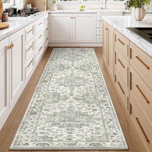 2x8 Green Neutral Runner Rug - Image 2