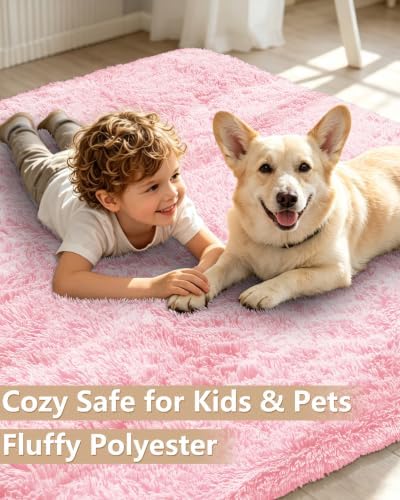 Smiry Area Rugs for Living Room Bedroom 5x8 ft, Fluffy Washable Carpet - Image 3