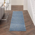 Nourison Home Nourison Essentials Blue Grey 2'2" x 10' Area Rug by NourisonHome