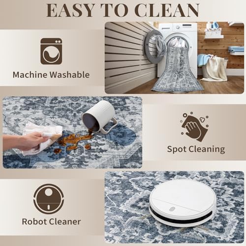 UKISS Washable Rugs 8'x10' Area Rugs - Image 6