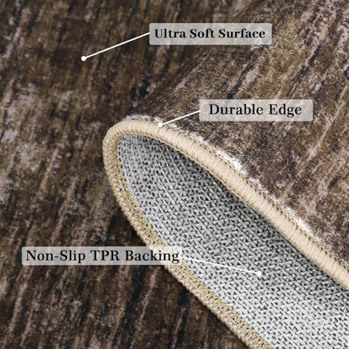 Garvee Modern Area Rug 4x6 Solid Color Washable Rug - Image 6