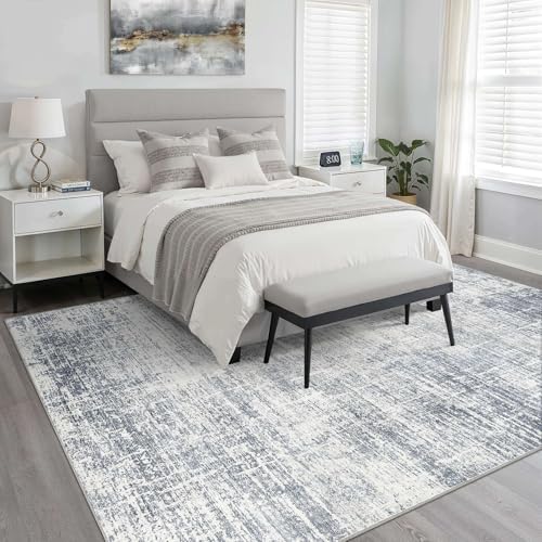 LOONGRUG 7x9 Area Rug Washable Neutral Modern Rug - Image 4