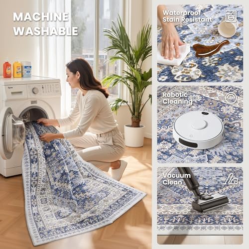 zesthome 2x6 Runner Rug Non Slip, Washable Hallway Runner Rug - Image 4