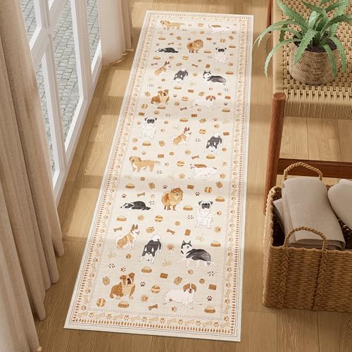DUKINO 2x6 Kitchen Runner Rug, Washable Soft Non Slip Dog Rug - Image 5