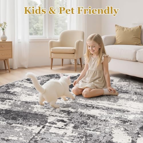 10ft Round Rug, Circle Area Rugs - Image 3