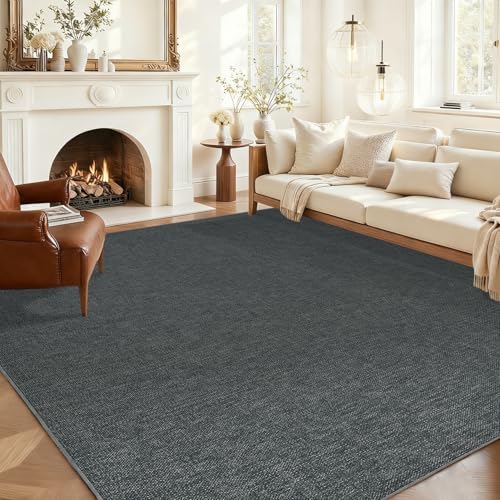 Garvee Modern Solid Washable Rug 8x10 Area Rugs by Garvee