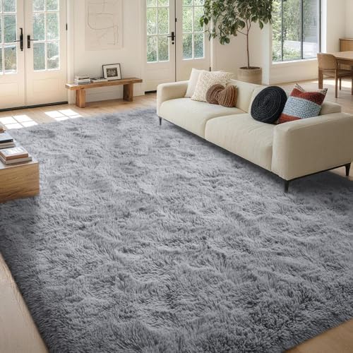 FinRèc Home 8x10 Non-Slip Fluffy Area Rugs - Image 2