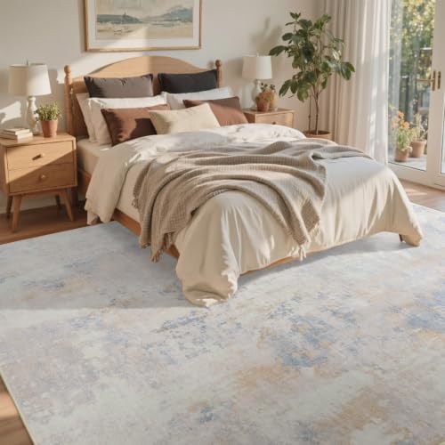 5x7 Ft Abstract Washable Area Rugs - Image 4