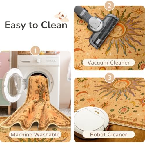 Vacuum-Friendly, 5x7 Washable Area Rug - Image 6