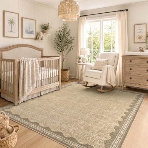 GarveeHome Scalloped Rug by GarveeHome