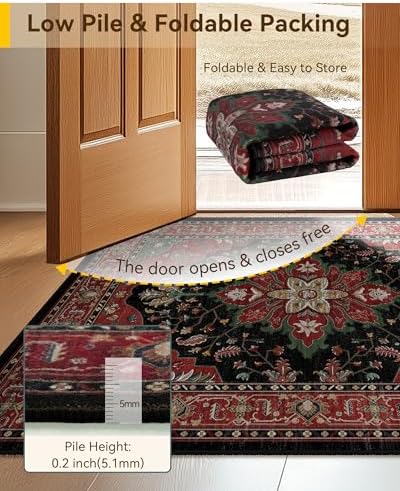 RELEANY Washable Area Rug, Runner 2'6"x5' - Image 4