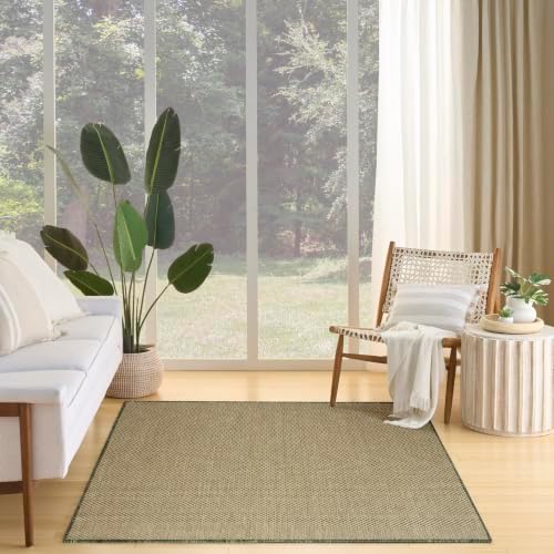 Nourison Home Courtyard Green 4' x 6' Area Rug by NourisonHome
