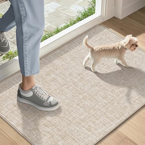 LEKEEPGO Ultra Thin Indoor Door Mat 17"x29", Non Slip Door Mat by LEKEEPGO