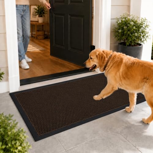 Mibao Meshy Mat Door Mat Heavy-Duty Quick-Dry Floor Mat, Sand & Dirt Trapper by Mibao