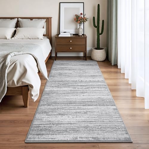 Chicrug 2x6 Grey Washable Runner Rug - Image 3