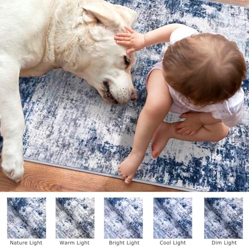 Lansny Modern Abstract Runner Rug 2x5 - Image 4