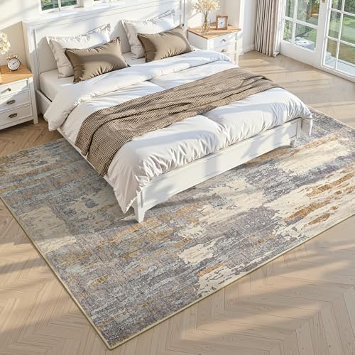 Toneed Washable 5x7 Camel Area Rug - Image 2