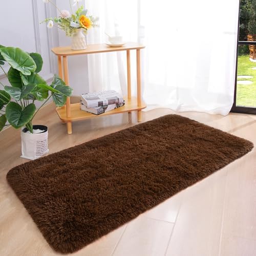 Chicrug Soft Runner Rug for Bedroom Living Room Plush Fluffy Rugs 2x4 - Image 3