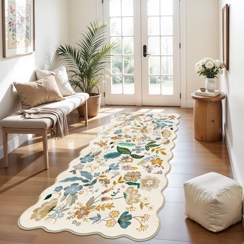 3x6 Runner Rug Machine Washable: Floral Carpet Runner - Image 7