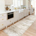 Washable 2x8 Runner Rug for Hallway: Kitchen Runner Non Slip Neutral Soft by LOSBULAKE