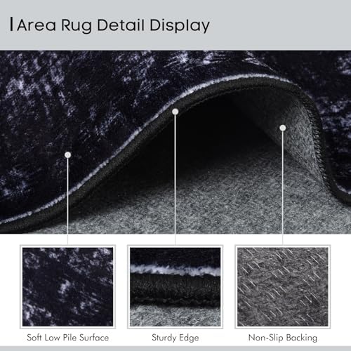 5x7 Area Rugs for Living Room, Machine Washable Rug, Neutral Style - Image 6