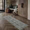 HUGEAR Black Washable 2x6 Runner Rugs by HUGEAR