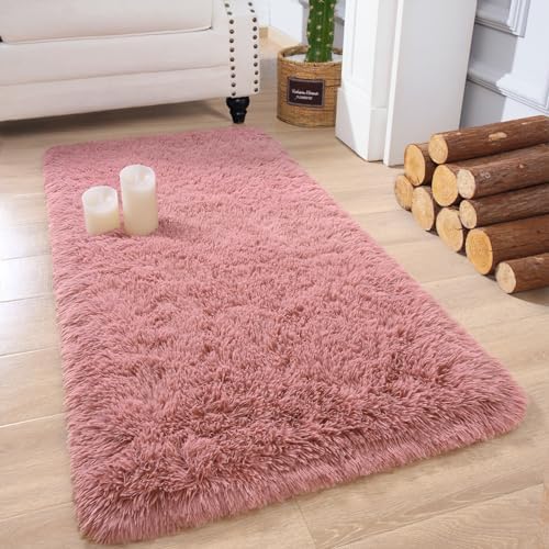 Chicrug Soft Runner Rug for Bedroom Living Room Plush Fluffy Rug 2x4 by ChicrugHomeDecor