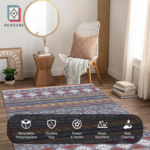 RUGSURE Washable Area Rugs 6' x 9' - Image 5