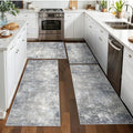 Kitchen Rug Set 4-Piece with Runner – Washable Non-Slip Floor Mats by BYYVOORugsforYourHome