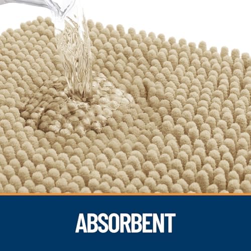 OLANLY Dog Door Mat for Muddy Paws 59x32, Super Absorbent Chenille Mud Mat - Image 3