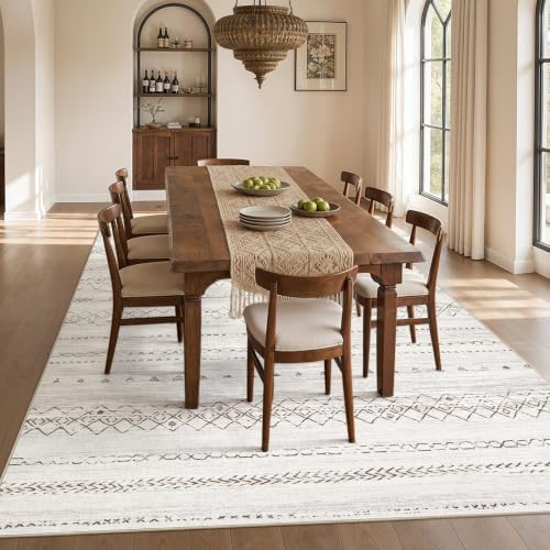 cotiled Boho 12x15 Area Rug for Living Room: Large Moroccan Washable Rug - Image 6