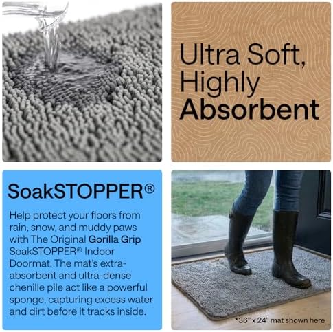 GORILLA GRIP SoakSTOPPER Indoor Door Mat - Image 4