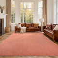 6x9 Large Orange/White Area Rug Non-Slip Washable by FinRe%CC%80cHome