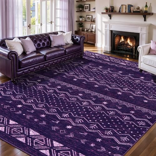 SERISSA 6x9 Washable Non-Slip Boho Area Rug by SERISSAHomeDecorCollection